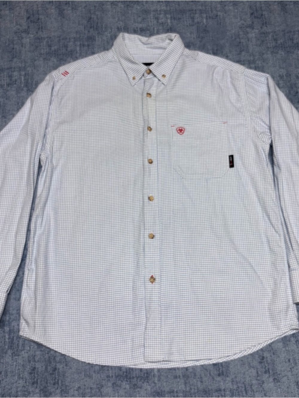 ARIAT MEN'S FR SOLID DURASTRETCH LONG SLEEVE WORK SHIRT SIZE L